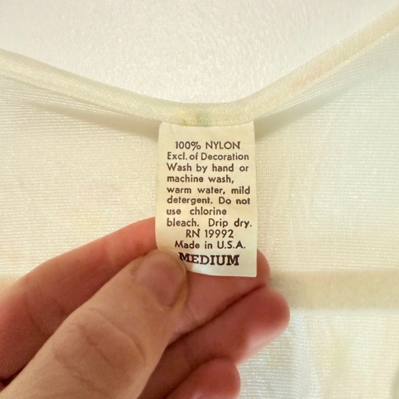 Vintage Long Nightgown Robe Set Lace Trim Floral Romantic 80s - Picture 6 of 13